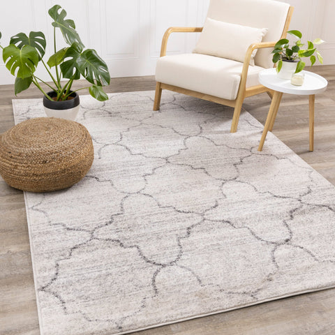 Focus Grey Ogee Rug by Kalora Interiors