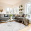 Focus Grey Ogee Rug by Kalora Interiors