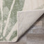 Focus Cream Green Palm Branch Rug by Kalora Interiors