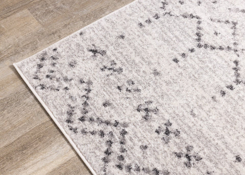 Focus Grey White Banded Global Inspired Rug by Kalora Interiors