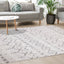 Focus Grey White Banded Global Inspired Rug by Kalora Interiors