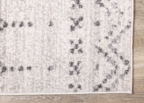 Focus Grey White Banded Global Inspired Rug by Kalora Interiors