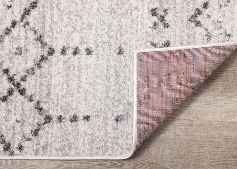 Focus Grey White Banded Global Inspired Rug by Kalora Interiors