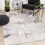 Focus Grey Cream Distressed Triangle Vertical Column Rug by Kalora Interiors