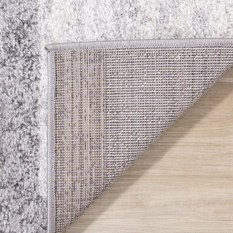 Focus Grey White Squares Rug by Kalora Interiors