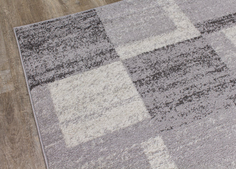 Focus D457_9636 Grey White Squares Rug By Kalora Interiors