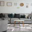 Focus Grey White Squares Rug by Kalora Interiors