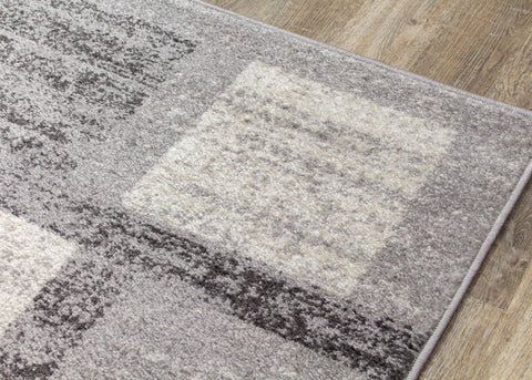 Focus D457_9636 Grey White Squares Rug By Kalora Interiors