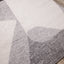 Focus Grey White Geometric Shapes Rug by Kalora Interiors