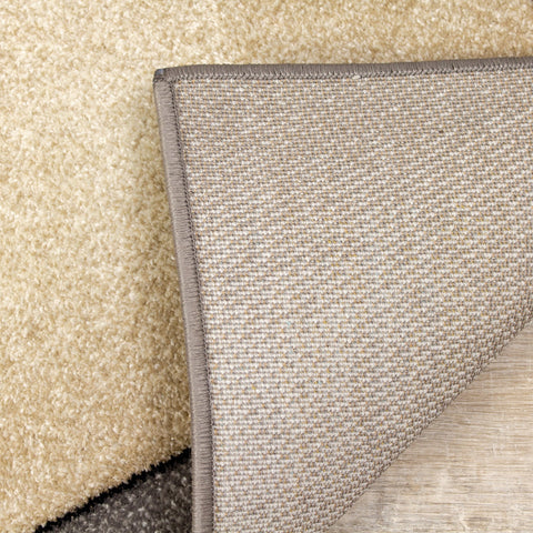 Freemont Grey Beige Brown Triangles Rug by Kalora Interiors