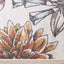 Fresco Blue Yellow Orange Pink Floral Print Rug by Kalora Interiors