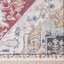 Fresco Cream Pink Yellow Blue Large Medallion Rug by Kalora Interiors