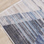 Fresco Cream Blue Grey Distressed Diamond Pattern Rug by Kalora Interiors