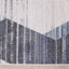 Fresco Cream Blue Grey Distressed Diamond Pattern Rug by Kalora Interiors