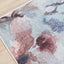 Fresco Blue Pink Yellow Cherry Blossom Rug by Kalora Interiors
