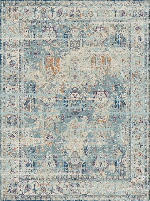 Heirloom HEI-1518 Grey Blue Area Rug By Viana Inc