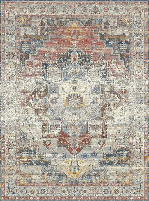 Heirloom HEI-1519 Red Grey Area Rug By Viana Inc