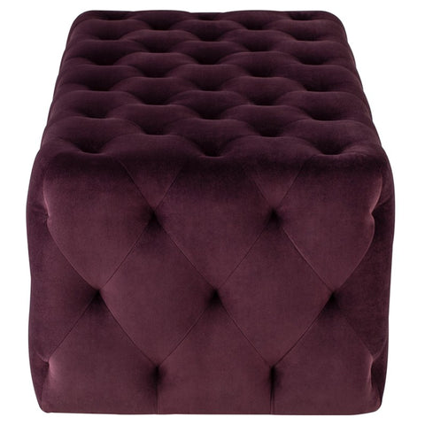 Tufty Mulberry Ottoman by Nuevo