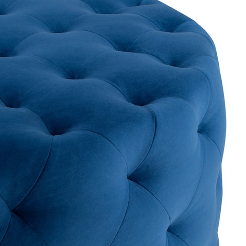 Tufty Sapphire Ottoman by Nuevo