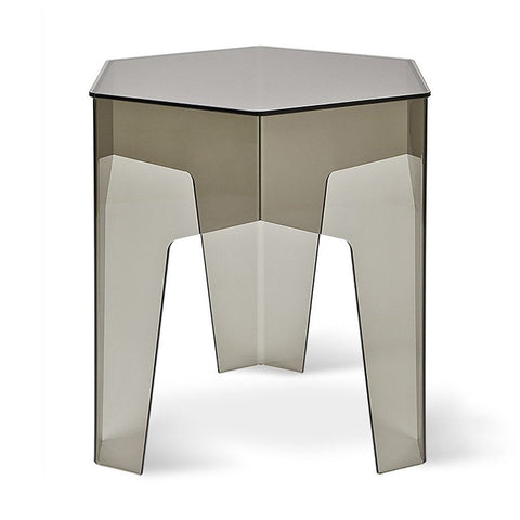 Hive End Table | Smoke Acrylic