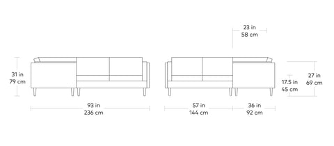 Adelaide Bi-Sectional by Gus* Modern