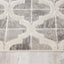 Juneau 4608_67 Grey White Ogee Pattern Area Rug by Novelle Home