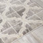 Juneau 4608_67 Grey White Ogee Pattern Area Rug by Novelle Home