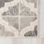 Juneau 4608_67 Grey White Ogee Pattern Area Rug by Novelle Home