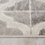 Juneau 4608_67 Grey White Ogee Pattern Area Rug by Novelle Home