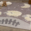 Kalora Kids 9643_T519 Cream Brown Sheep Rug By Kalora Interiors