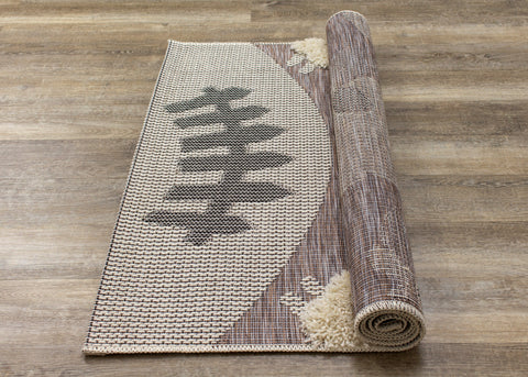Kalora Kids 9643_T519 Cream Brown Sheep Rug By Kalora Interiors