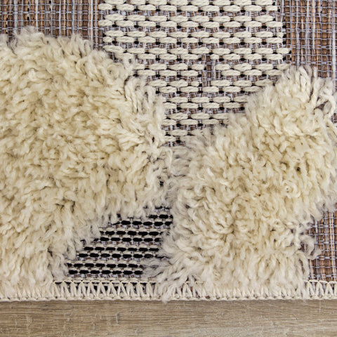 Kalora Kids 9643_T519 Cream Brown Sheep Rug By Kalora Interiors