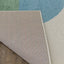 Kids Cream Green Yellow Circles Area Rug by Kalora Interiors
