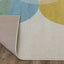 Kids Cream Green Yellow Circles Area Rug by Kalora Interiors