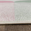 Kids Cream Green Yellow Circles Area Rug by Kalora Interiors