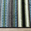 Kyla 11217_198 Grey Blue Banded Stripes Area Rug by Novelle Home