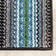 Kyla 11217_198 Grey Blue Banded Stripes Area Rug by Novelle Home