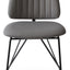 LANGHAM DINING CHAIR ERA FABRIC GREY CSE13 MATT BLACK FRAME 3