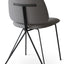 LANGHAM DINING CHAIR ERA FABRIC GREY CSE13 MATT BLACK FRAME 6