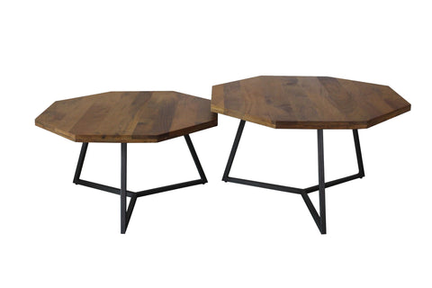 Loft Octagon Nesting Coffee Table | Set of 2 |  by LH Imports