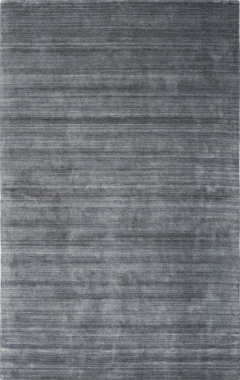 Luxe LUX-187DGRY Hand Loomed Wool Viscose Dark Grey Area Rug By Viana Inc