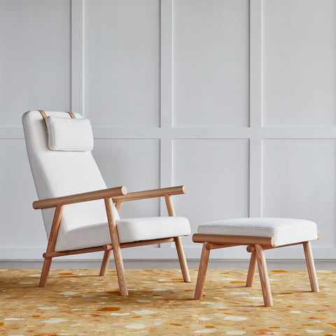 Labrador Chair & Ottoman by Gus* Modern