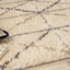 Lane 374_100 Cream Grey Geometric Luxury Rug By Kalora Interiors