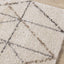 Lane Cream Grey Geometric Luxury Rug by Kalora Interiors