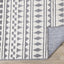 Lawson Cream Grey Southwest Inspired Machine Washable Foldable Rug by Kalora Interiors