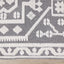 Lawson Grey Cream Elegant Traditional Machine Washable Foldable Rug by Kalora Interiors