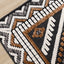 Lawson Grey Cream Orange Double Medallion Contemporary Machine Washable Foldable Rug by Kalora Interiors