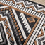 Lawson Grey Cream Orange Double Medallion Contemporary Machine Washable Foldable Rug by Kalora Interiors