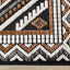 Lawson Grey Cream Orange Double Medallion Contemporary Machine Washable Foldable Rug by Kalora Interiors