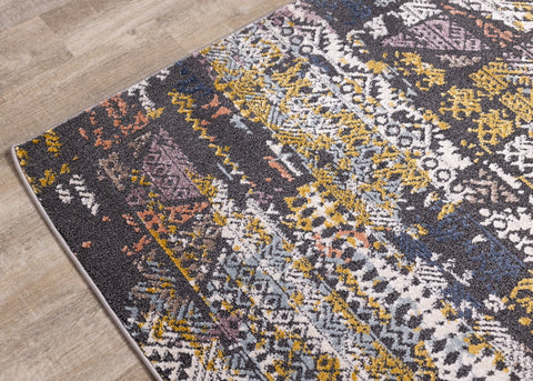 Lyric Distressed Abstract Design Rug by Kalora Interiors
